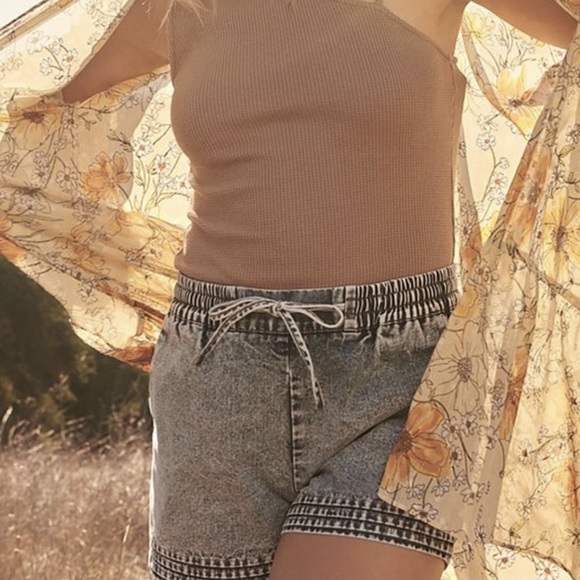 Acid Washed Denim Shorts - Picture 6 of 6